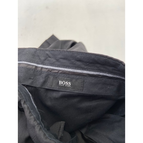 Hugo Boss Men's 100% Wool Pants Black Size 32R - Picture 4 of 5